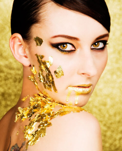 Editorial Gold Make up